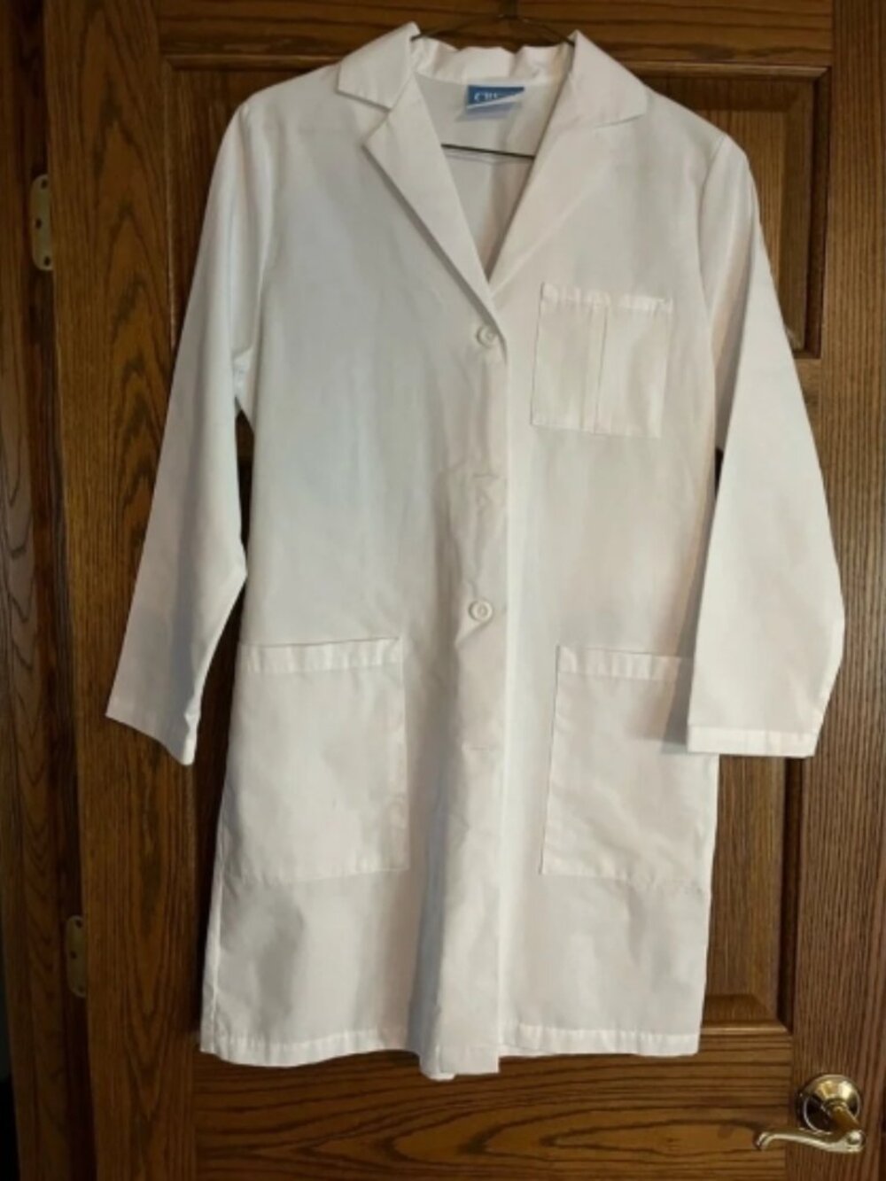 Crest Crisp White Long Lab Coat -Size 20
